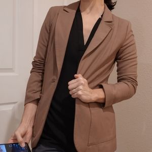 Light Brown H&M Long Fit Blazer Sz 4